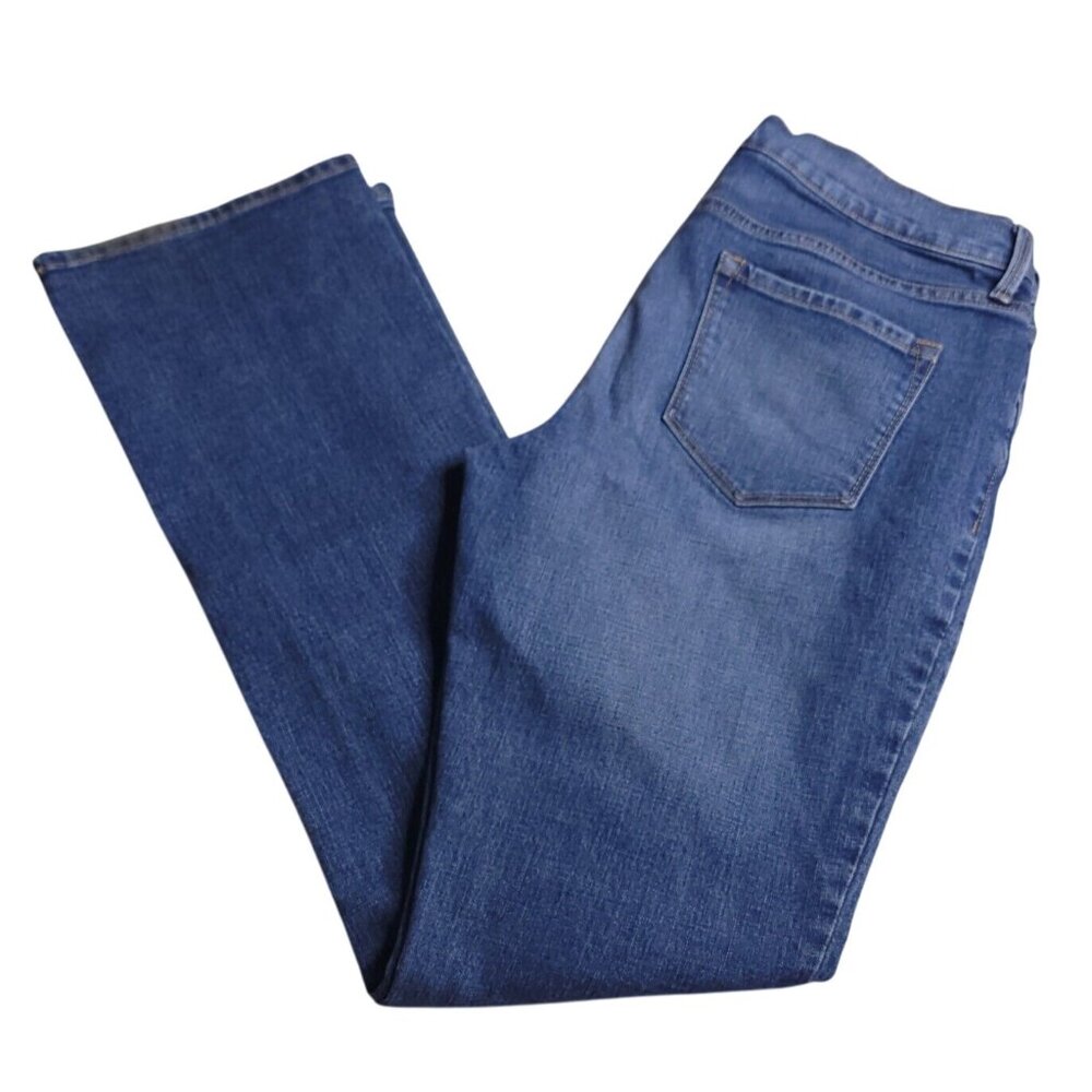 Old Navy Womens Original Jeans 8 Mid-Rise Medium Wash Stretch Slim Boot